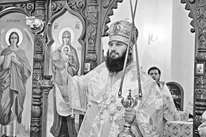Епископ  Ириней 
на храмовом празднике в Хабарном