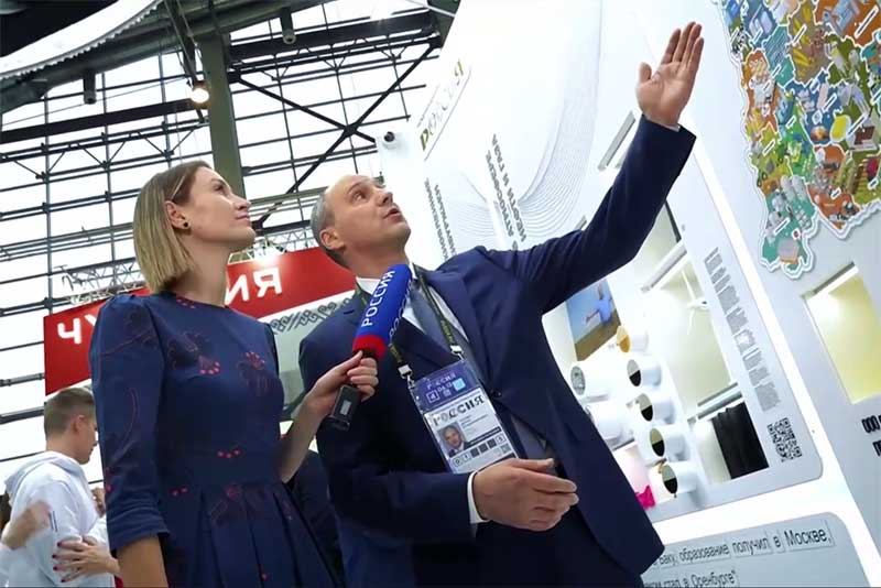 Губернатор Оренбуржья Денис Паслер рассказал о дне региона на выставке «Россия» на ВДНХ