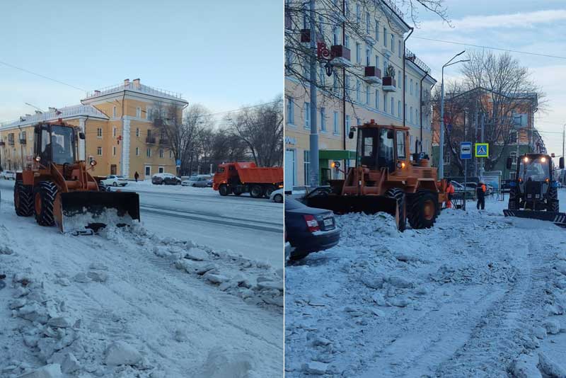 Денис Меньшиков: «Ежедневно на  уборке города и пригородных поселков  от снега работает более 15 единиц техники»