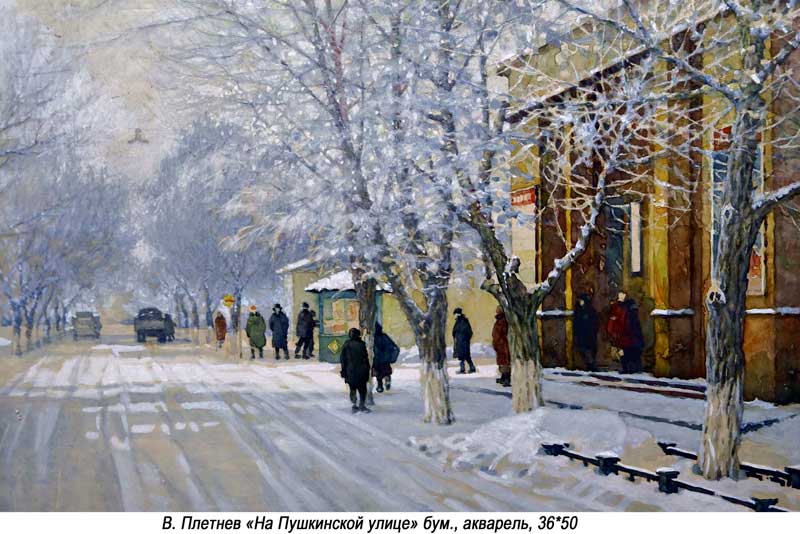 На картинах местных художников – зима