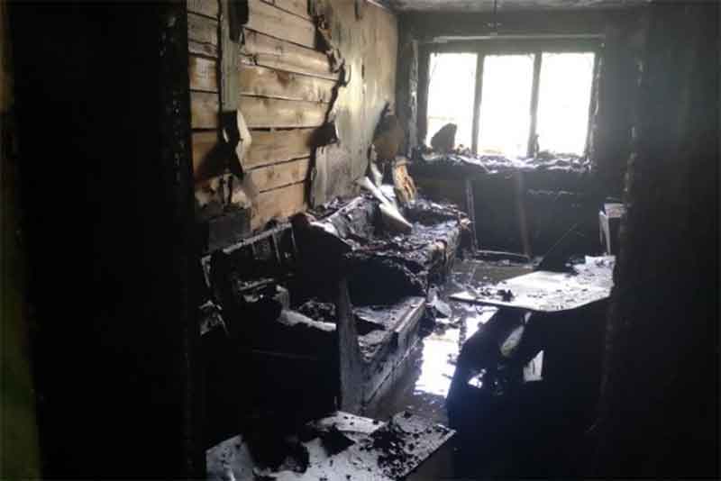 На пожаре в общежитии Новотроицка спасены три человека