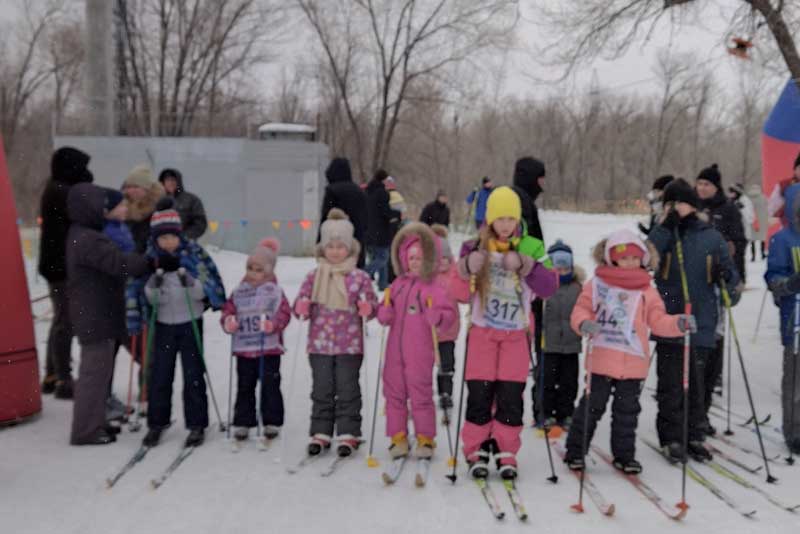 Юные новотройчане приняли участие в «Лыжне России»
