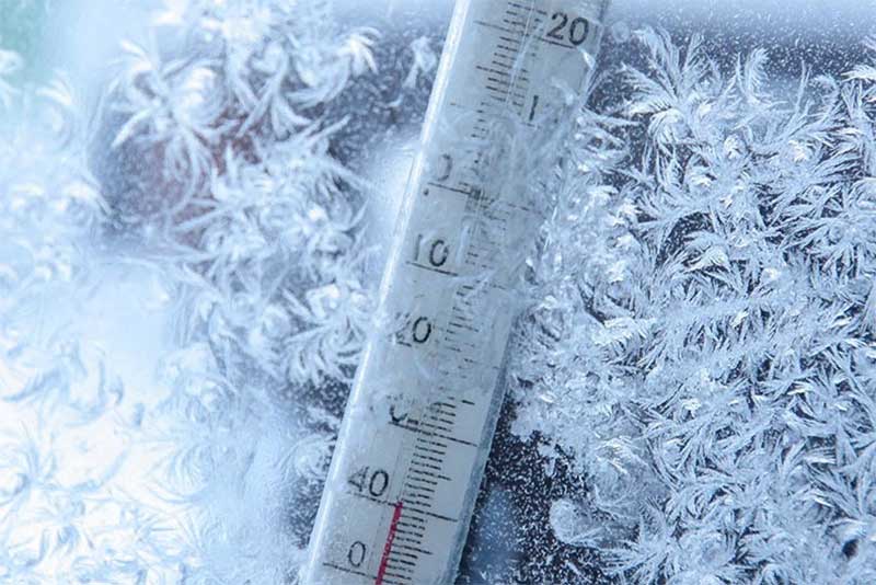 Мороз без снега: в Оренбуржье столбики термометров опустились до -20