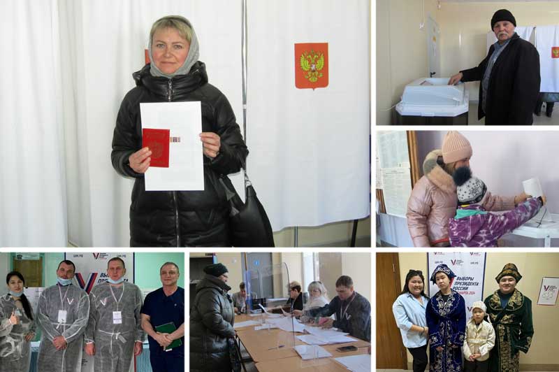 Новотройчане голосуют на выборах Президента России