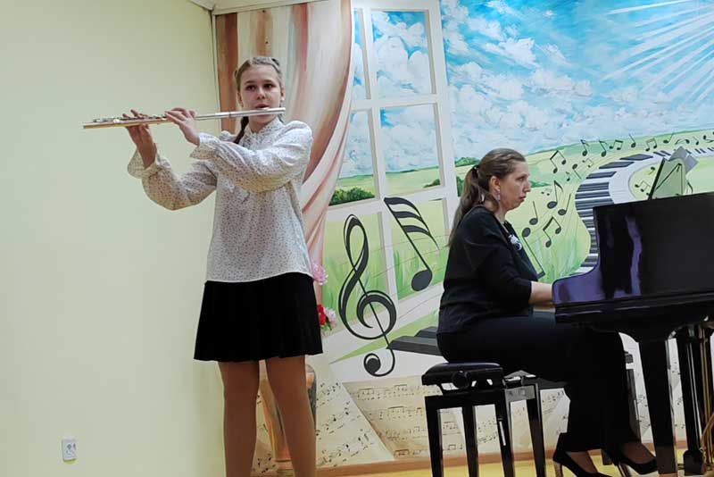 В детской музыкальной школе Новотроицка звучали  духовые инструменты 