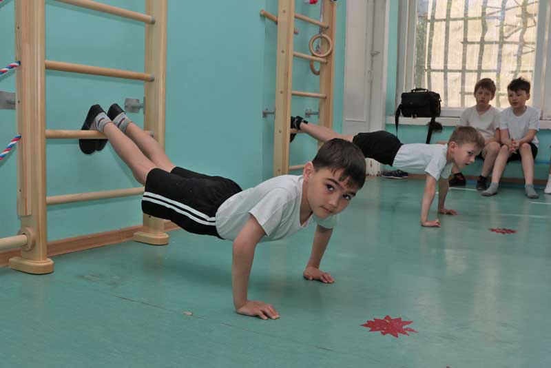 В новотроицком детском саду популяризируют Workout