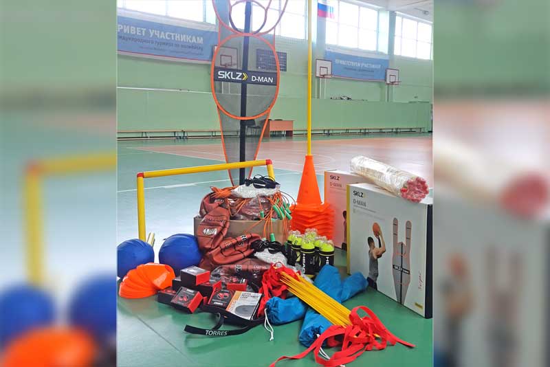 Спортшкола №1 Новотроицка получила новый инвентарь для занятий баскетболом