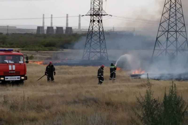 «Уральская Сталь» участвовала  в тушении пожаров под Новотроицком
