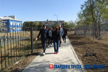 В Новотроицке близится к завершению благоустройство двух общественных территорий
