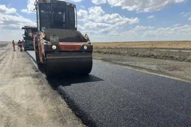 Завершается ремонт первых пяти километров автодороги Орск – граница Республики Башкортостан