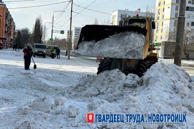 В  январе с улиц Новотроицка вывезли почти 6,5 тысячи кубометров снега
