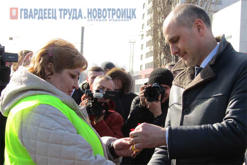 В Новотроицке на линию сегодня вышли новые трамваи марки «Львенок»