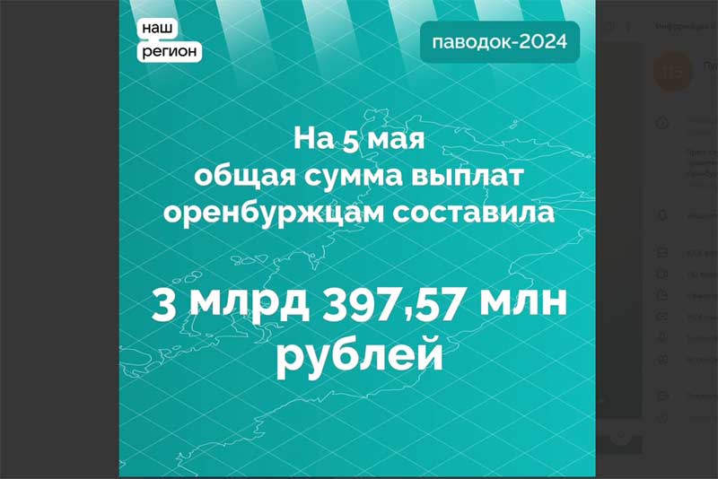 Жители Оренбургской области, пострадавшие от паводка, продолжают получать финансовую помощь