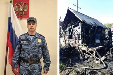 В Оренбуржье судебный пристав спас пенсионерку, находившуюся в горящем доме