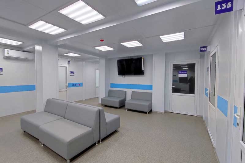 В Абдулино завершили монтаж модульной поликлиники в рамках народной программы «Единой России»