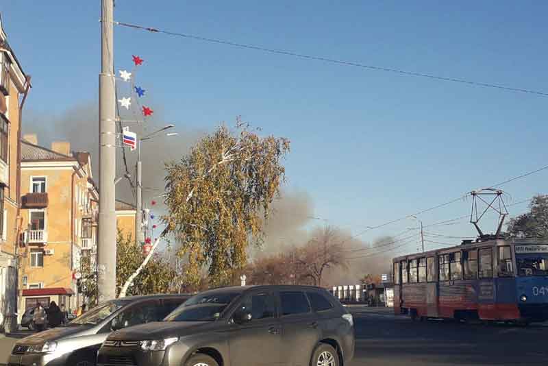 Вчера в Новотроицке произошло два крупных пожара