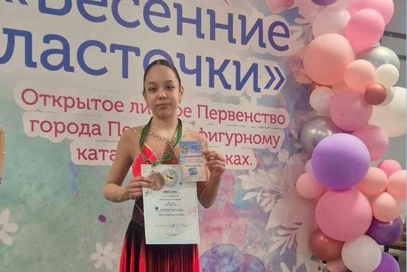 Юная фигуристка из Новотроицка стала бронзовым призером турнира «Весенние ласточки» в Пензе