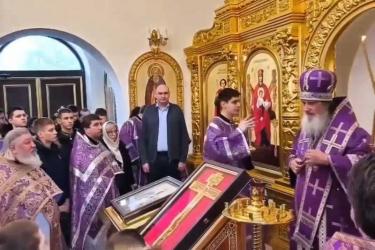 Губернатор Евгений Солнцев в день престольного праздника побывал в  храме Оренбургского президентского кадетского училища