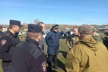 На территории Гайского района продолжается операция по поиску подозреваемого в нападении на полицейских