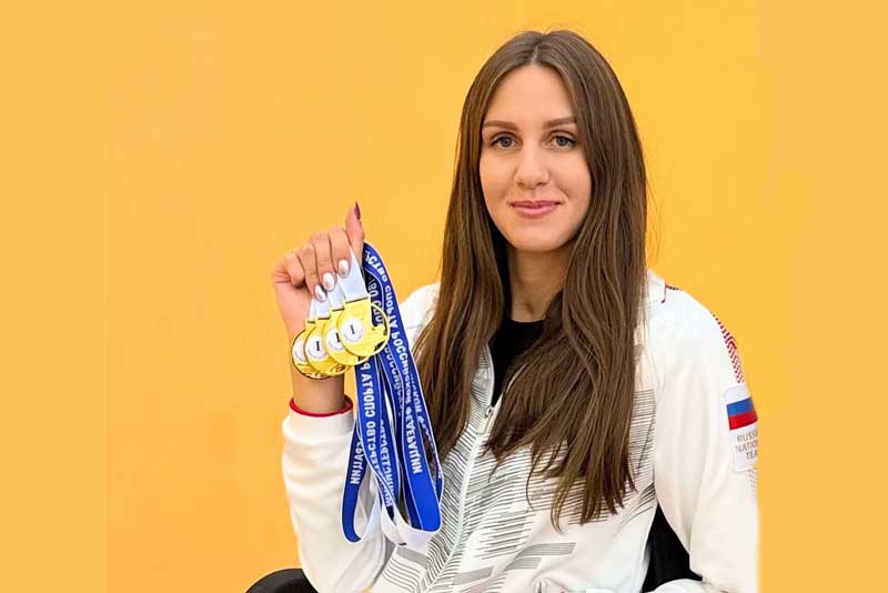 Новотройчанка Юлия Молчанова завоевала четыре медали на Кубке России по плаванию