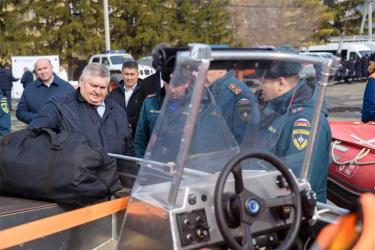 В Оренбуржье проверили готовность техники и специальных формирований к предстоящему весеннему половодью