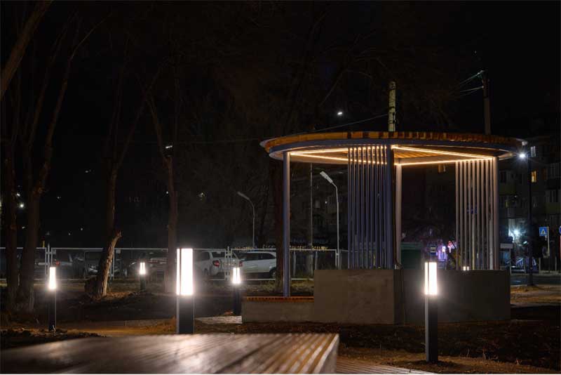 В Новотроицке завершены работы по  благоустройству центральной площади города