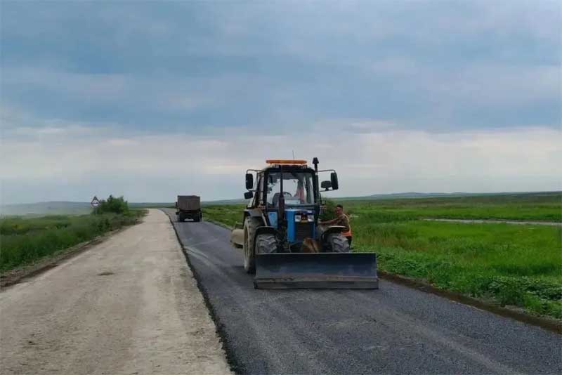 Четверть запланированных работ уже выполнили подрядчики на участке автомобильной дороги «Орск – граница Республики Башкортостан» 