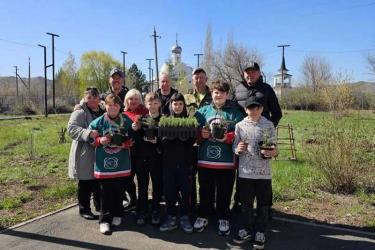 Аллея Славы села Хабарное пополнилась новыми насаждениями