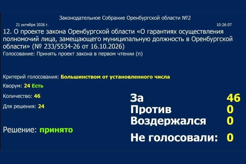 В Оренбуржье формируется законодательная основа для создания устойчивой кадровой базы в муниципалитетах