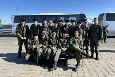 Оренбургские казаки готовятся к Параду Победы на Красной площади в Москве