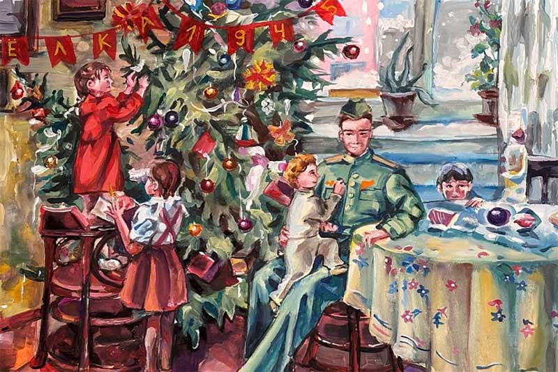 Музей Победы предложил жителям Оренбуржья поздравить друг друга с Новым годом авторскими онлайн-открытками