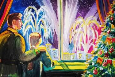 Музей Победы предложил жителям Оренбуржья поздравить друг друга с Новым годом авторскими онлайн-открытками