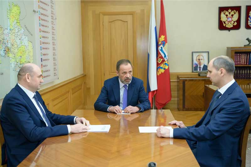 В Оренбурге прошла церемония представления временно исполняющего обязанности губернатора области Евгения Солнцева