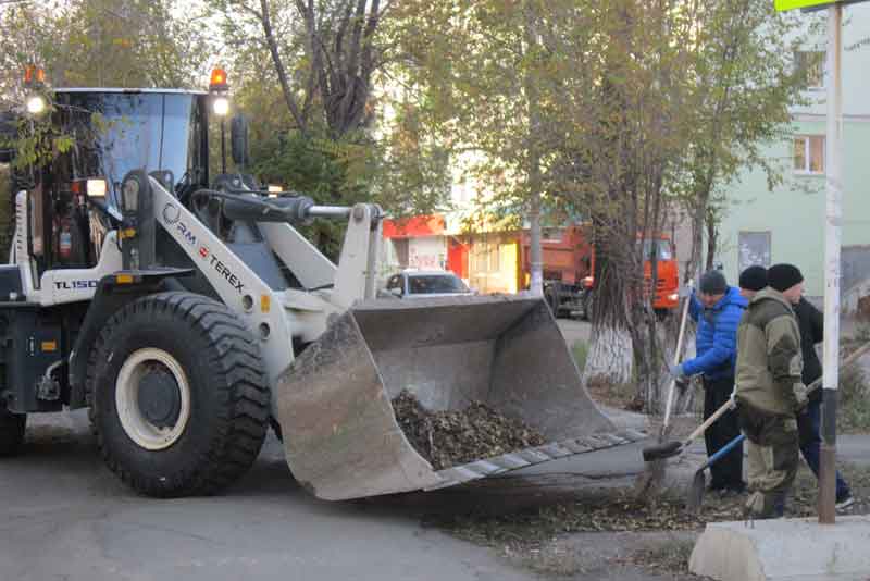 В городе – осенняя уборка (фото)