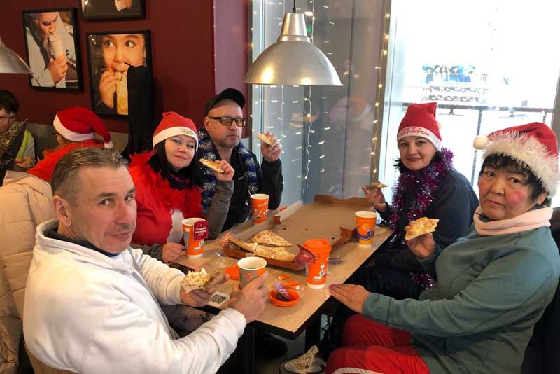 Новотрицкие любители легкой атлетики совершили новогодний забег