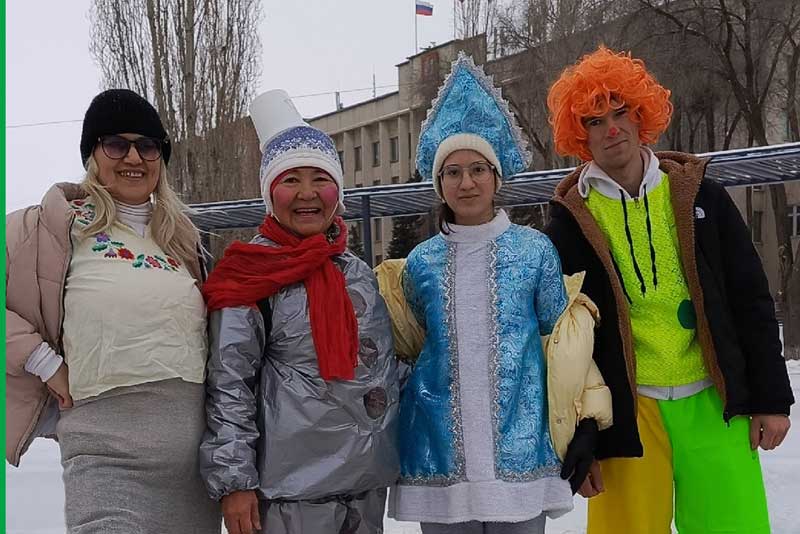 Новотрицкие любители легкой атлетики совершили новогодний забег