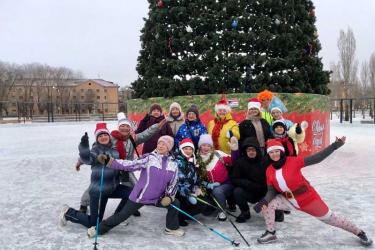 Новотрицкие любители легкой атлетики совершили новогодний забег