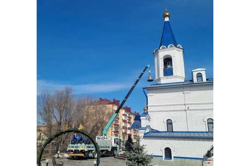 В Новотроицке 7 апреля пройдет освящение колоколов, установленных в Благовещенском храме