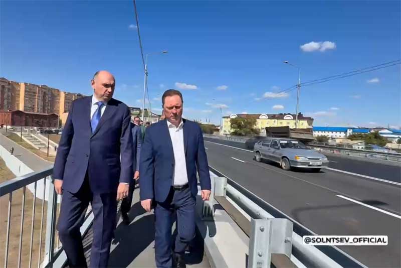 В Оренбурге открыли движение по мосту через Урал на улице Донгузской