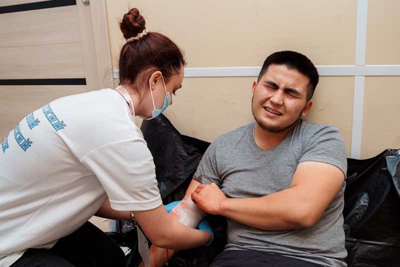 Новотроицкие активисты «Движения Первых» показали свои знания и навыки действий при возникновении экстремальных ситуаций